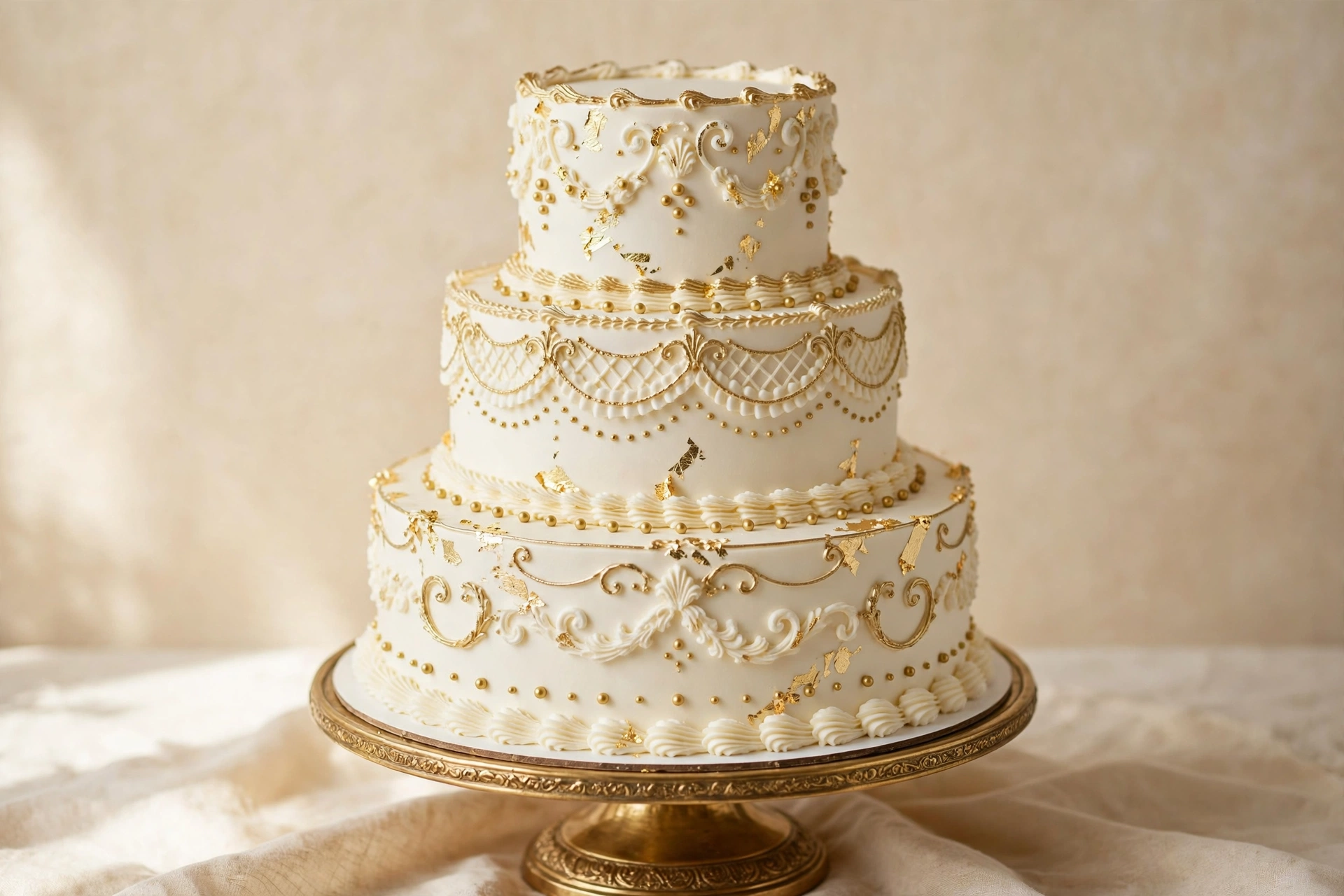 The wedding tier cake
