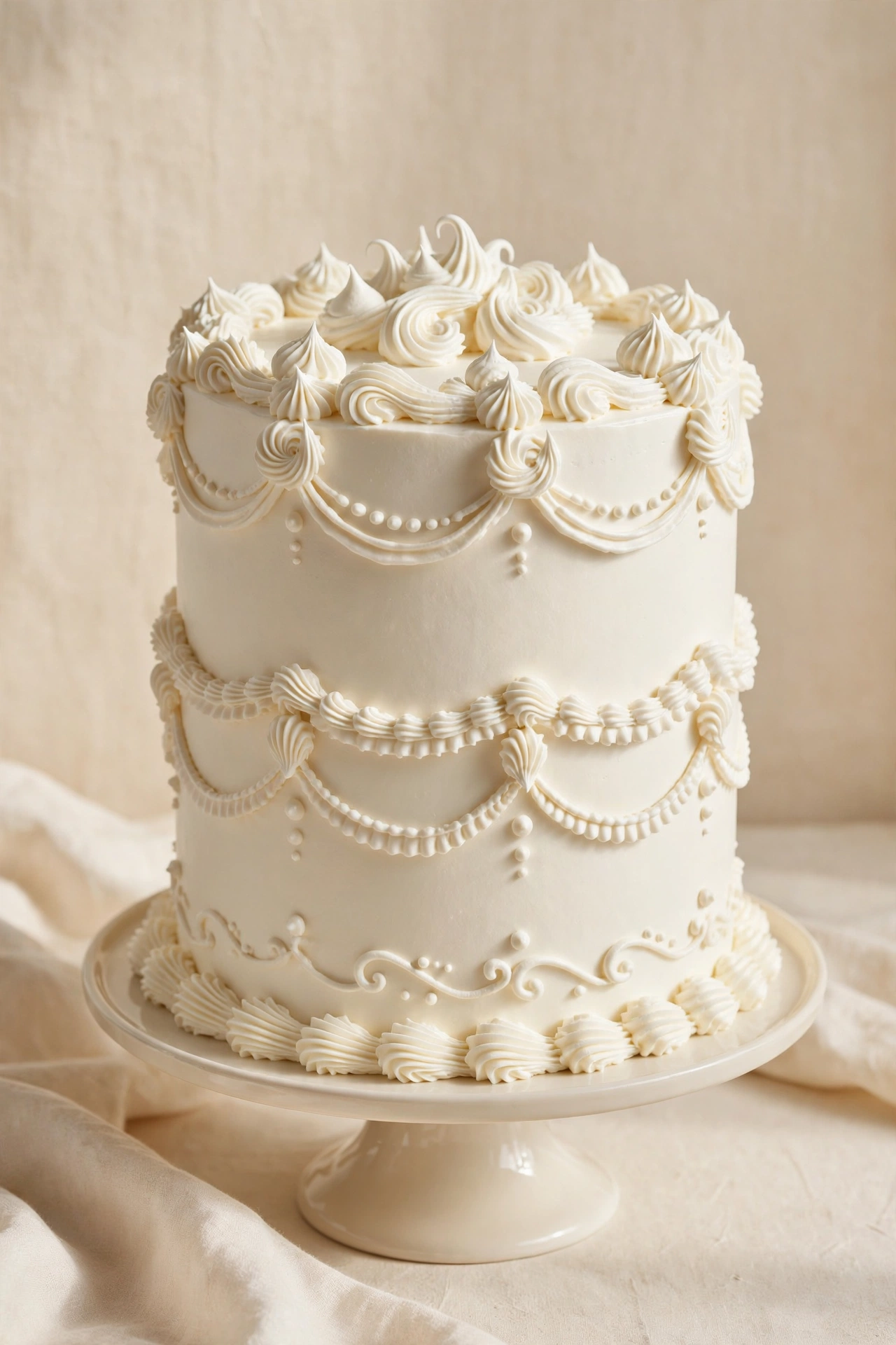 Signature fresh cream tall cake