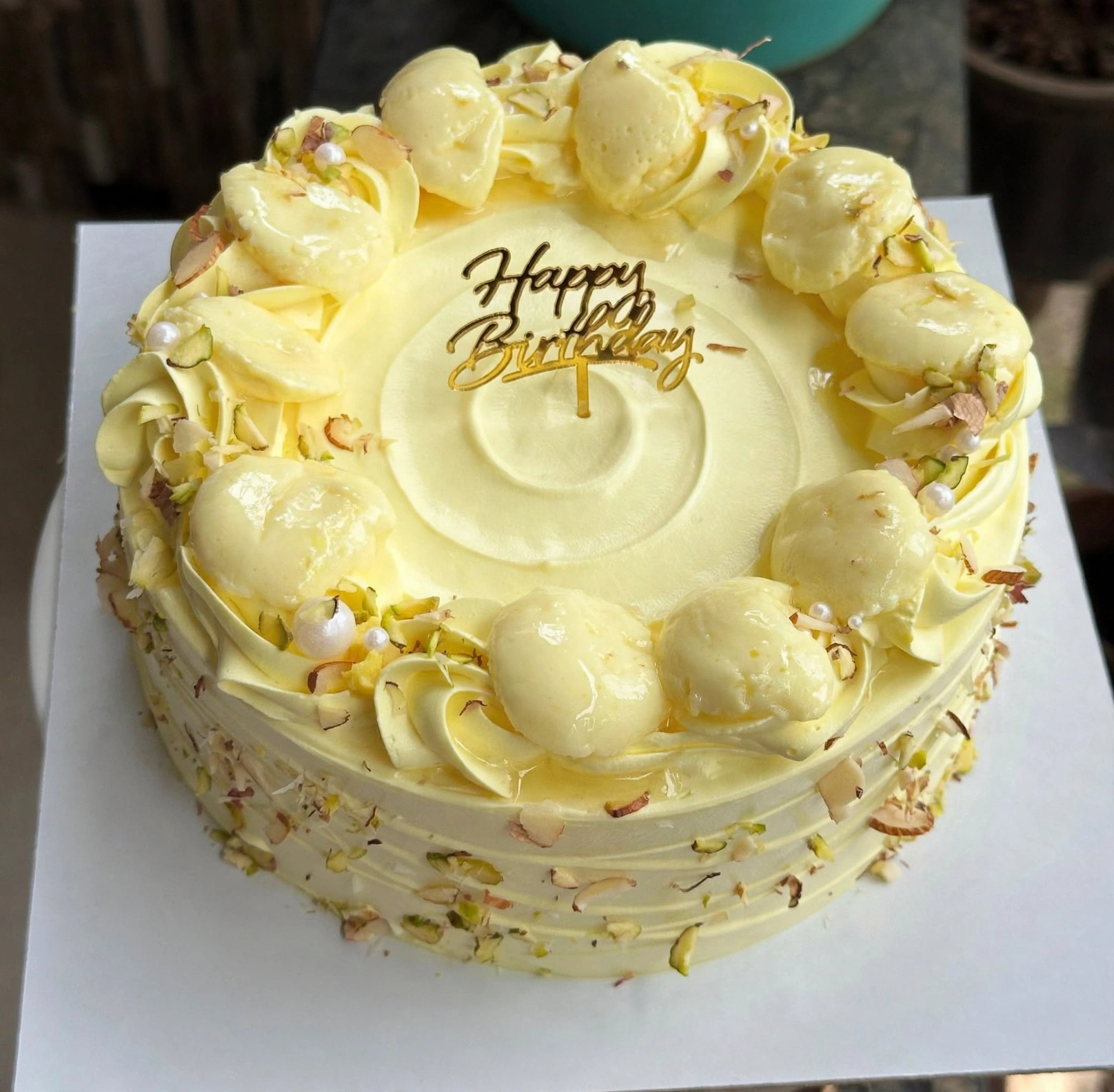 Ras malai tall cake